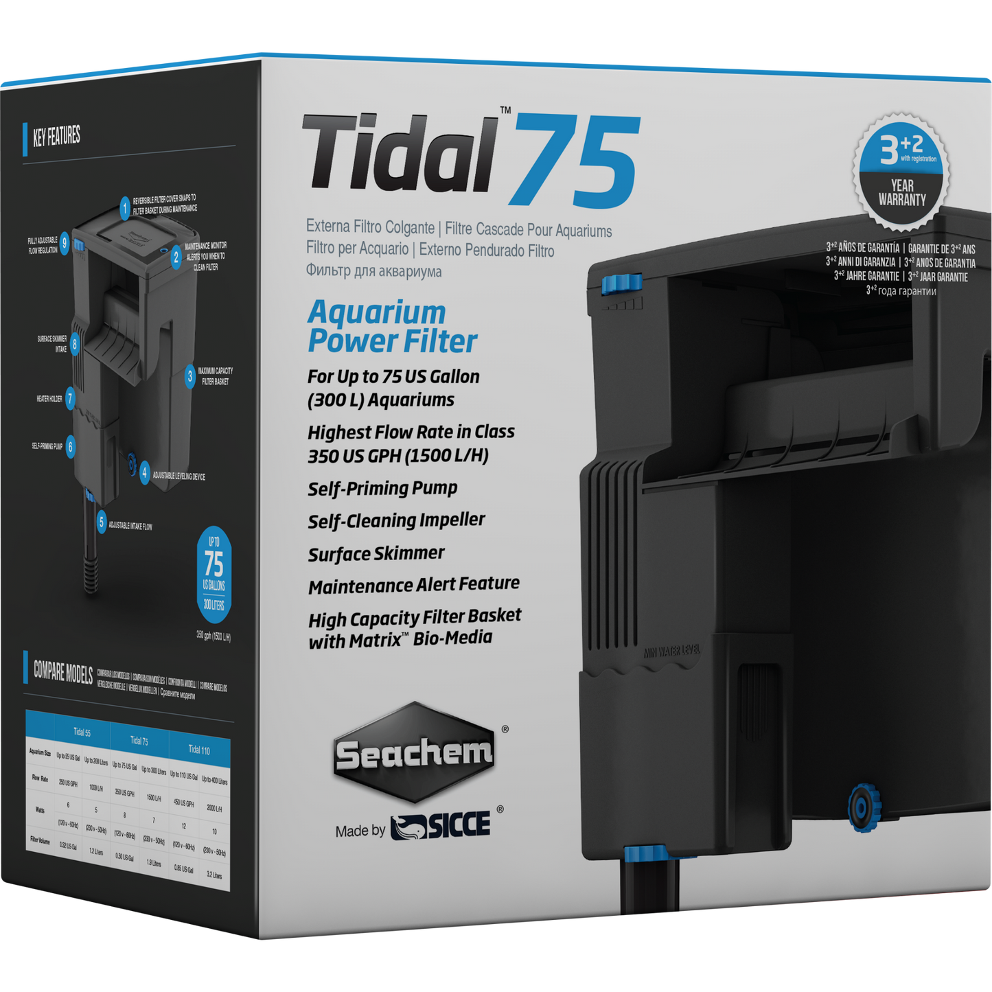 Seachem Tidal Power Filter 75
