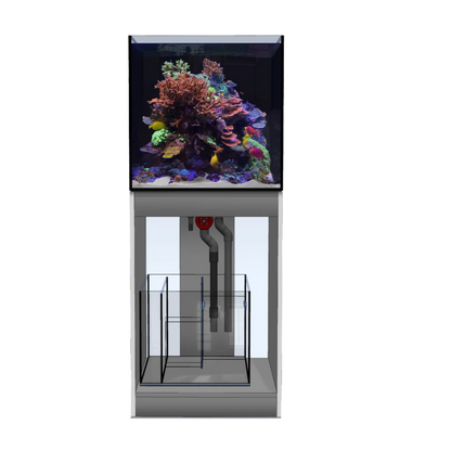 D-D Aqua-Pro Reef 600 Cube Tank & Cabinet