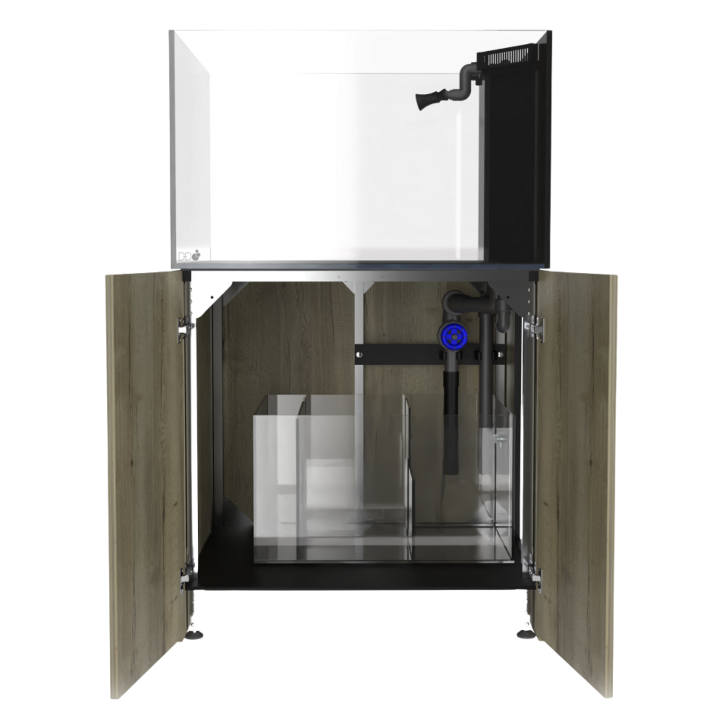 D-D Aqua-Pro Reef Peninsula 900 Tank & Framed Cabinet