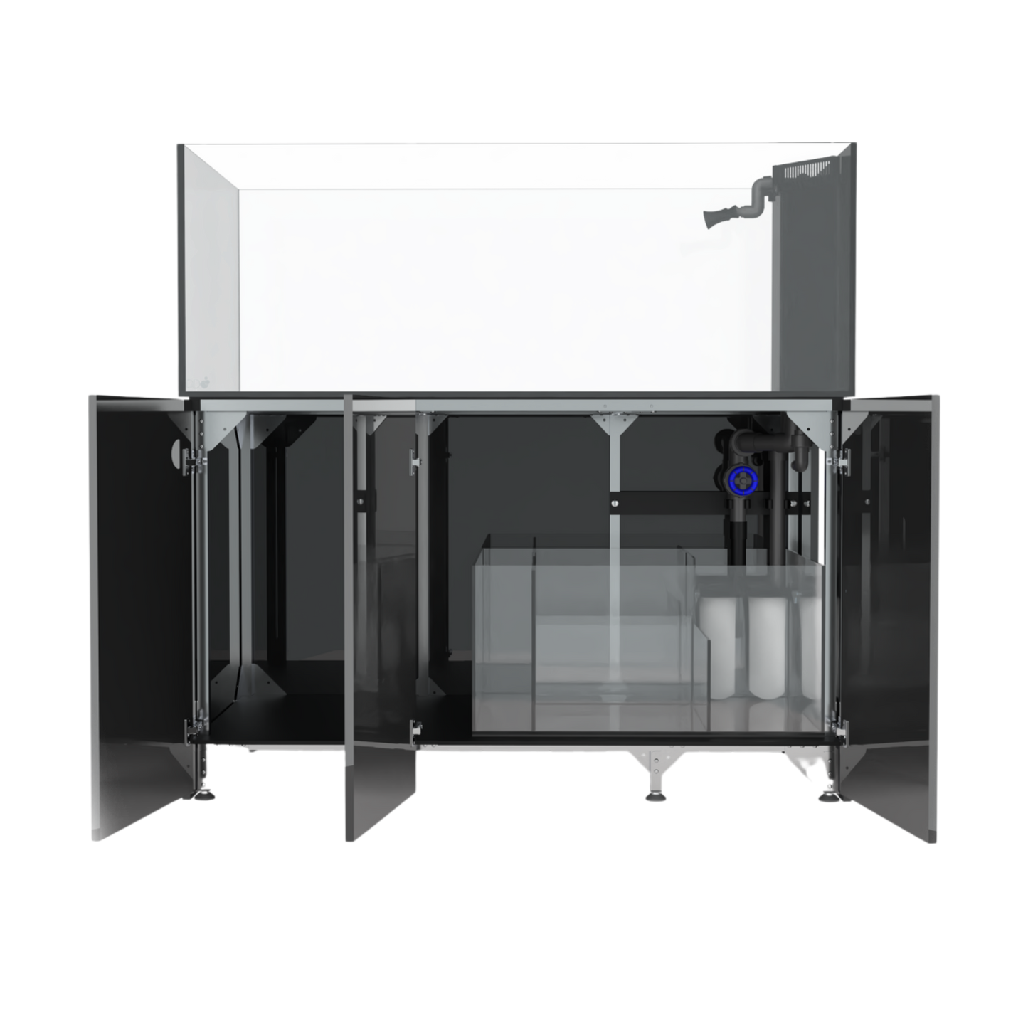 D-D Aqua-Pro Reef Peninsula 1500 Tank & Framed Cabinet