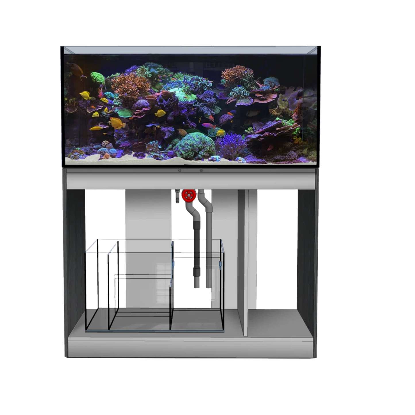D-D Aqua-Pro Reef 1200 Tank & Framed Cabinet