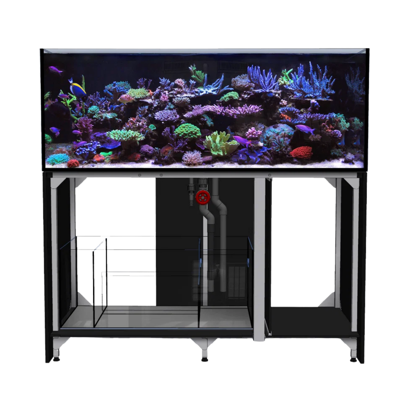 D-D Aqua-Pro Reef 1500 Tank & Framed Cabinet
